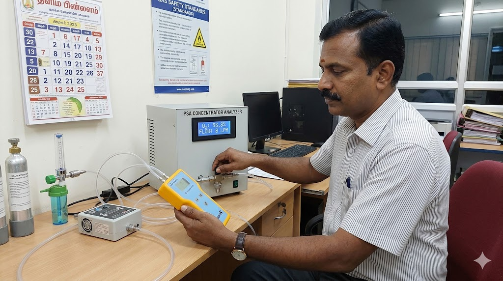 PSA Oxygen Concentrator Analyzers